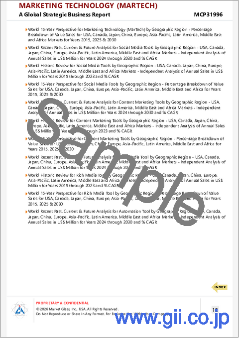 サンプル1：マーケティング・テクノロジー（MarTech）の世界市場