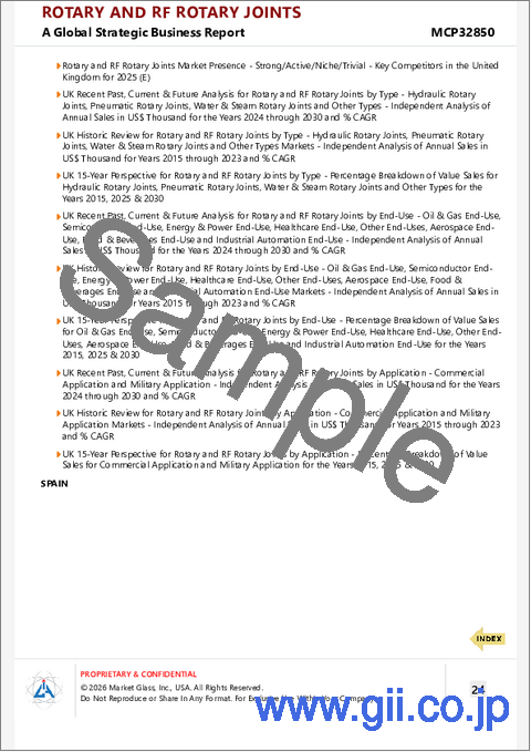 サンプル2：ロータリージョイントとRFロータリージョイントの世界市場