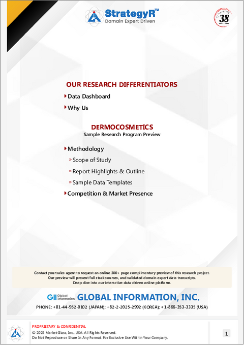 表紙：ダーマコスメティックの世界市場