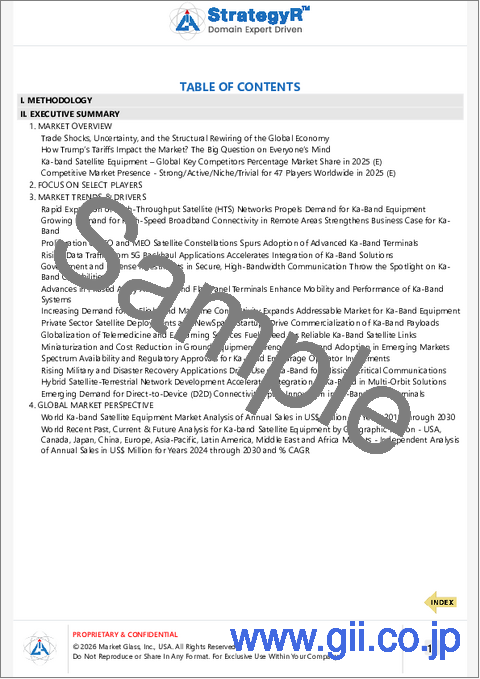 サンプル1：Kaバンド衛星機器の世界市場