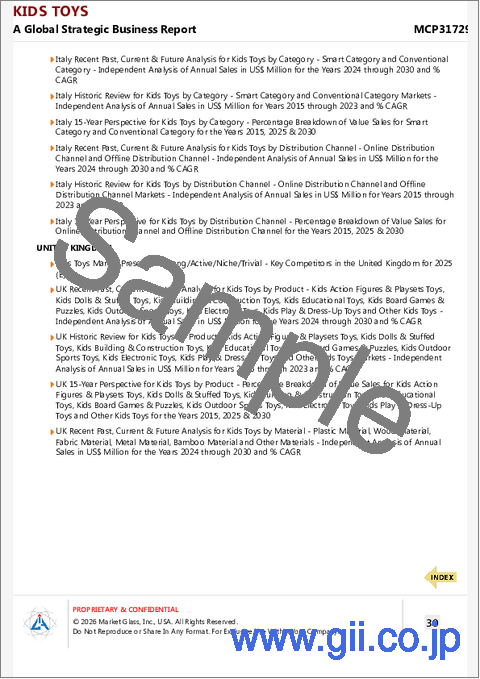 サンプル2：子供のおもちゃの世界市場