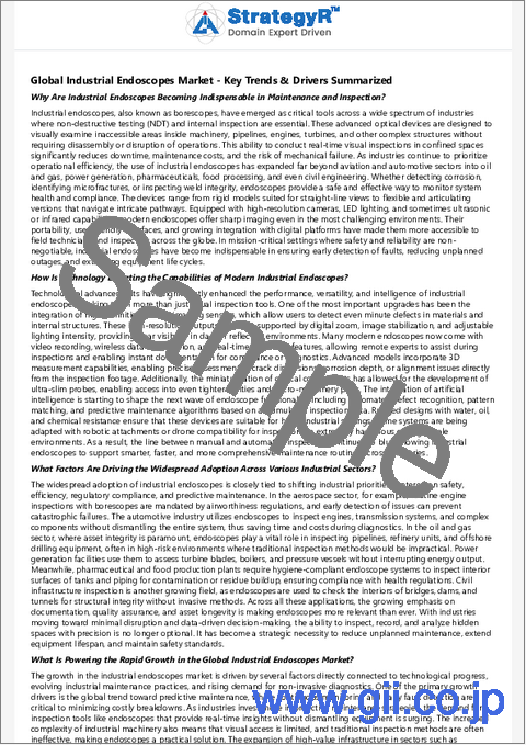 サンプル1：工業内視鏡の世界市場