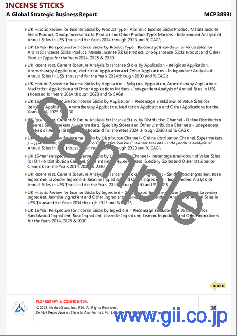 サンプル2：線香の世界市場