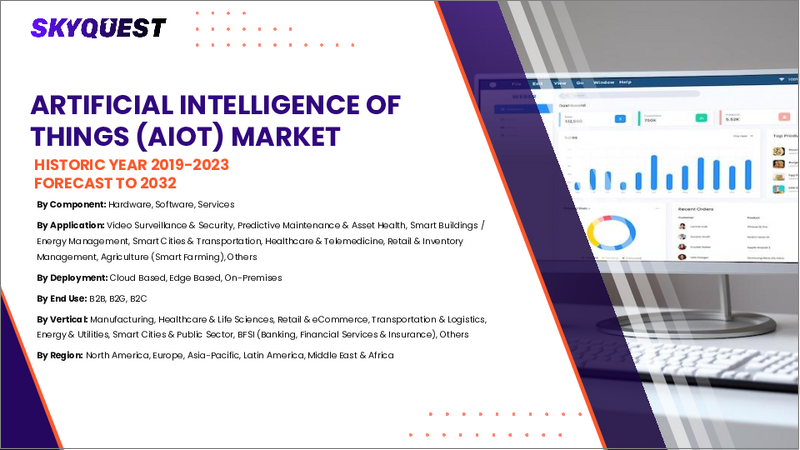 表紙：モノの人工知能（AIoT）市場規模、シェア、成長分析、コンポーネント別、用途別、最終用途別、地域別 - 産業予測、2025年～2032年