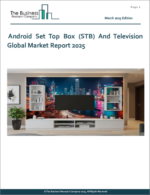 表紙：Androidセットトップボックス（STB）とテレビの世界市場レポート2025年
