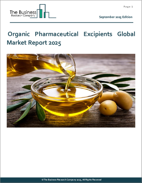 表紙：有機医薬品賦形剤の世界市場レポート2025年