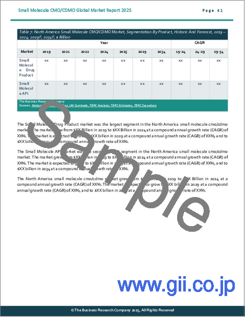 サンプル2:低分子CMO/CDMOの世界市場レポート2025年