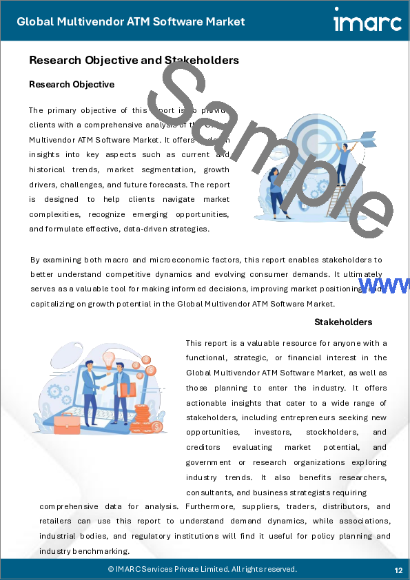 サンプル1：マルチベンダーATMソフトウェア市場レポート：コンポーネント、機能、エンドユーザー、地域別、2025年～2033年