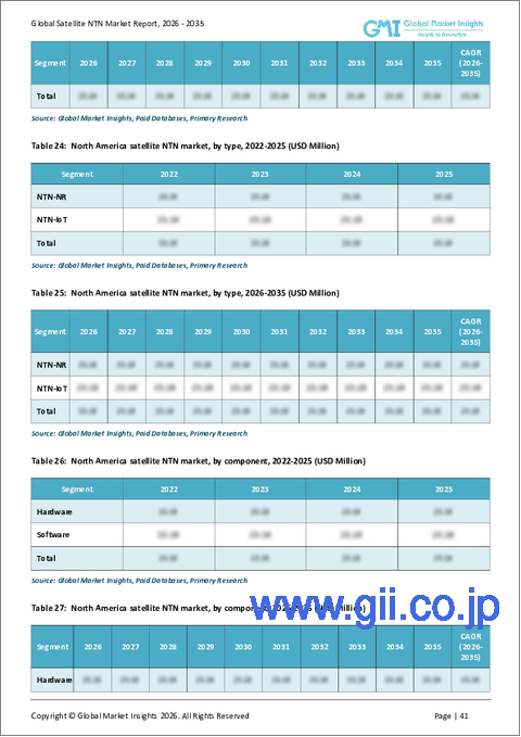 サンプル2：サテライトNTNの市場機会と成長促進要因、産業動向分析、2025年～2034年予測