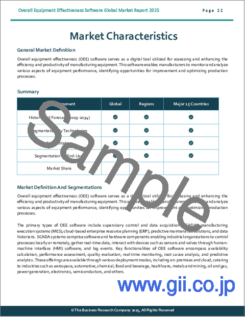 サンプル1：総合設備効果ソフトウェアの世界市場レポート 2025年