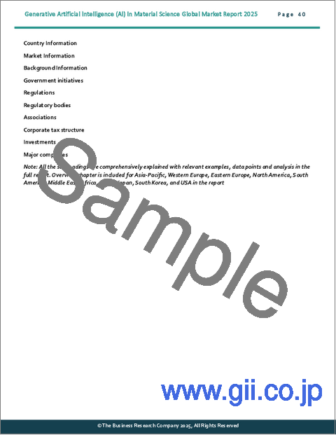 サンプル2：材料科学におけるジェネレーティブ人工知能（AI）の世界市場レポート 2025年