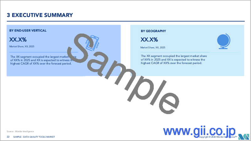 サンプル2:データ品質ツール:市場シェア分析、産業動向、統計、成長予測(2025年~2030年)