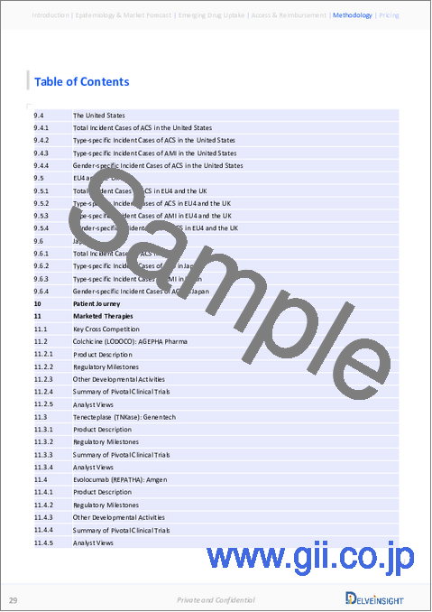 サンプル2：急性冠症候群市場 - 市場の洞察、疫学、市場予測（2034年）