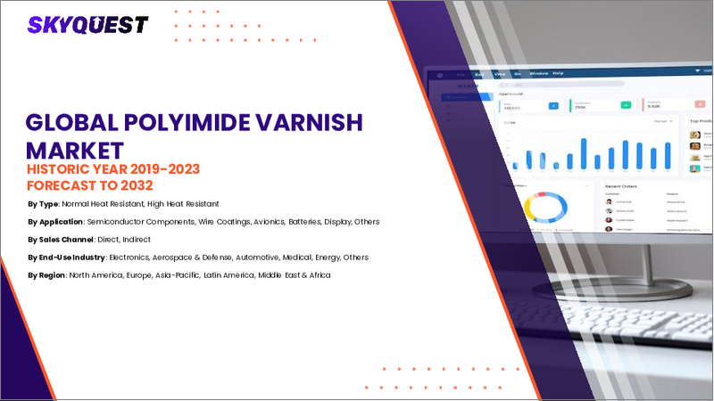 表紙：ポリイミドワニスの市場規模、シェア、成長分析：タイプ別、エンドユーザー産業別、用途別、地域別 - 産業予測、2025年～2032年