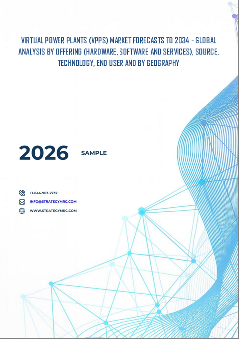 表紙：仮想発電所（VPP）の世界市場：将来予測 (2032年まで) - 提供内容別・動力源別・技術別・エンドユーザー別・地域別の分析