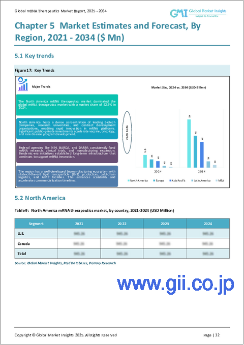 サンプル2：mRNA治療薬市場の機会、成長要因、業界動向分析、および2025年から2034年までの予測