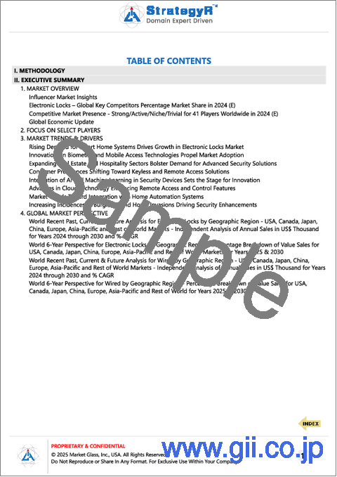サンプル2：電子錠の世界市場