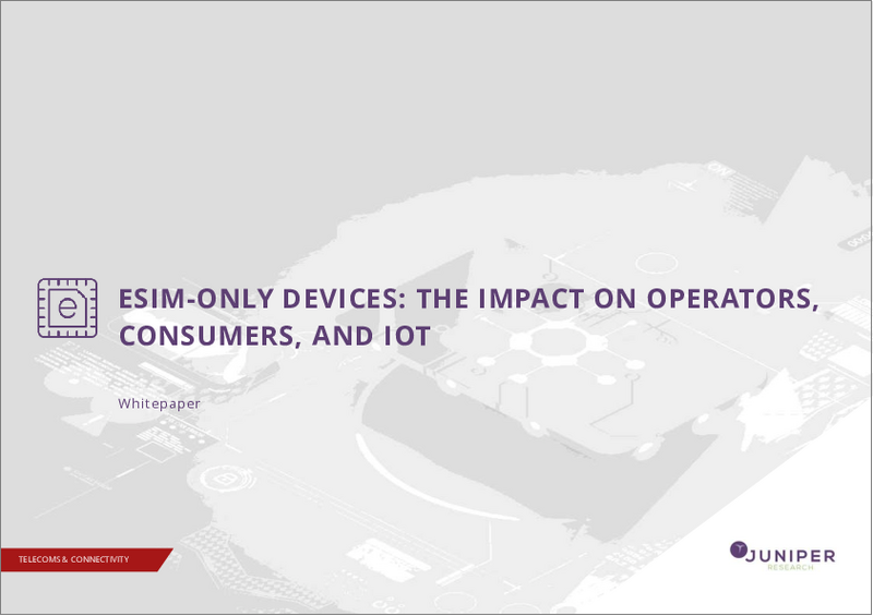 表紙：eSIMおよびiSIM市場：2025～2030年
