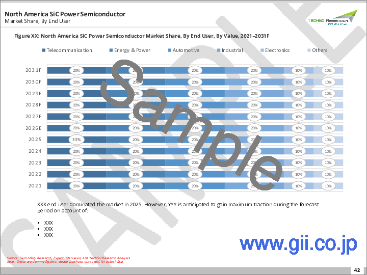 サンプル2：SiCパワー半導体市場- 世界産業規模、シェア、動向、機会、および予測（デバイス別、用途別、エンドユーザー別、地域別、競合別、2020-2030年）