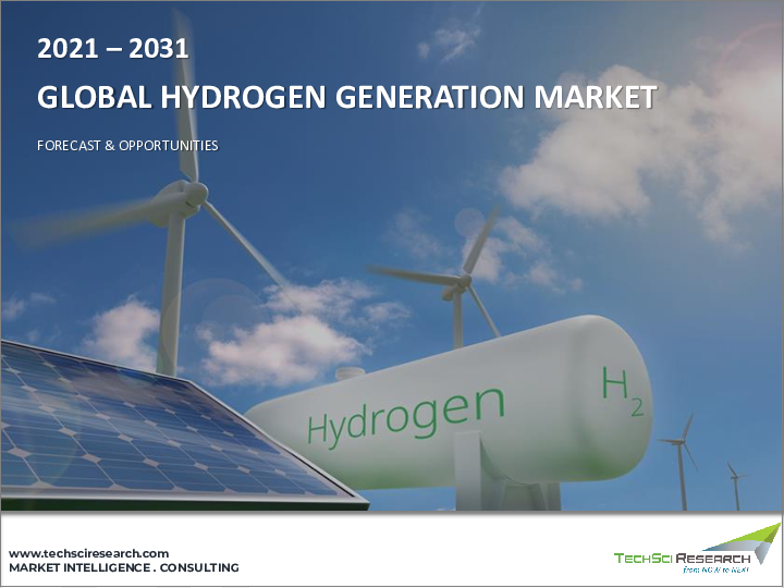 表紙：水素生成市場- 世界の産業規模、シェア、動向、機会、および予測（発生源別、技術別（水蒸気改質法、石炭ガス化法、その他）、用途別、地域別、競合状況）、2020-2030年予測