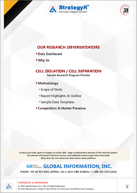 表紙：細胞単離／細胞分離の世界市場