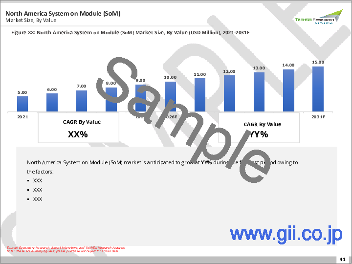 サンプル2：システムオンモジュール市場- 世界産業規模、シェア、動向、機会、および予測（タイプ別、規格別、用途別、地域別、競合状況、2020-2030年）