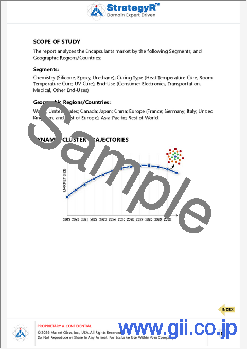 サンプル1：封止材の世界市場