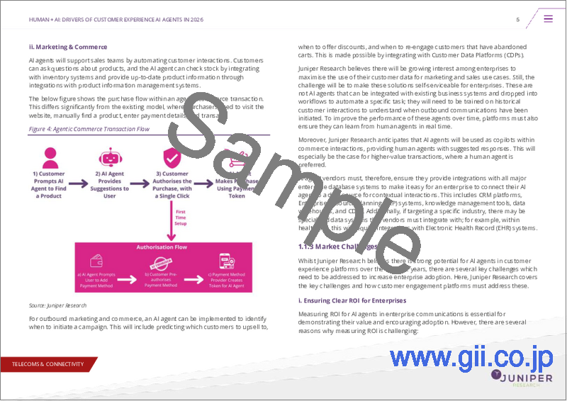 サンプル1：顧客体験プラットフォーム向けAIエージェント市場：2025-2030年