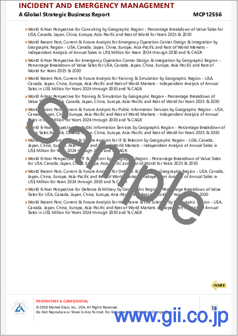 サンプル2：インシデントおよび緊急事態管理の世界市場
