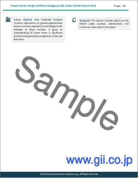サンプル1：バーチャルインテリアデザイン人工知能（AI）の世界市場レポート 2025年