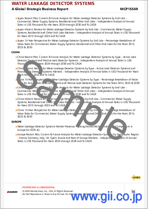 サンプル2:漏水検知システムの世界市場