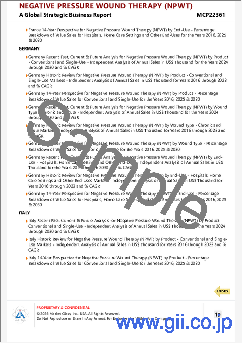 サンプル2：陰圧創傷治療（NPWT）の世界市場