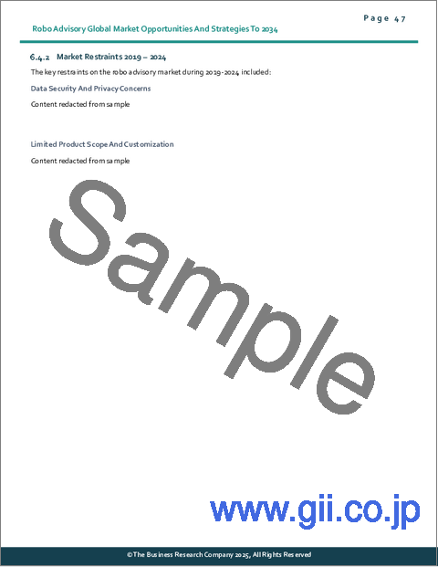 サンプル1：ロボアドバイザリーの世界市場：2034年までの機会と戦略