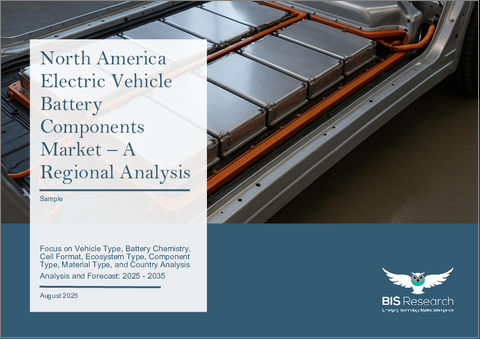 表紙:北米の電気自動車用バッテリー部品市場- 地域別分析:車両タイプ別、電池化学別、セル形状別、エコシステムタイプ別、部品タイプ別、材料タイプ別、国別 - 分析と予測(2025年~2035年)