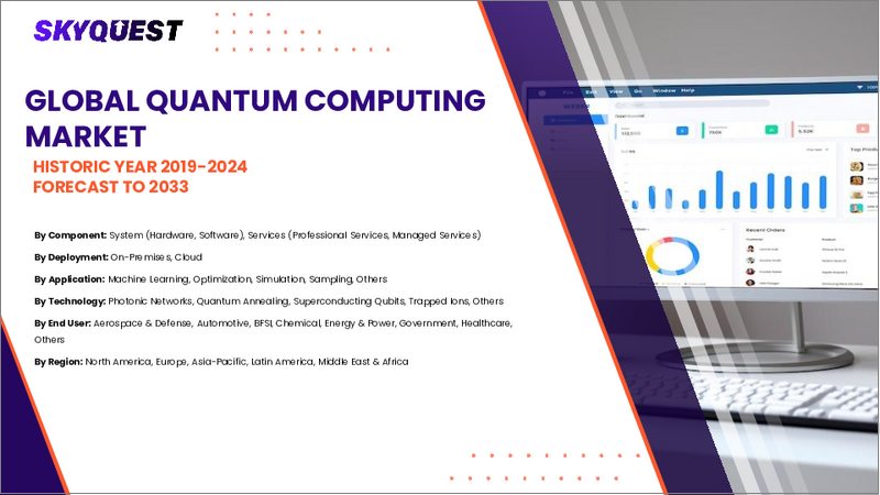表紙:量子コンピューティング市場規模、シェア、および成長分析:オファリング別、導入形態別、技術別、用途別、エンドユーザー産業別、地域別-業界予測(2026~2033年)