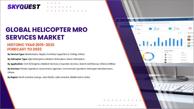 表紙：ヘリコプターMROサービス市場規模、シェア、および成長分析：ヘリコプタータイプ別、MROサービス事業者別、用途別、地域別－業界予測2026-2033年