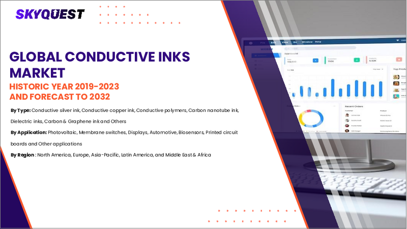 表紙:導電性インク市場規模、シェア、成長分析:用途別、種類別、印刷技術別、地域別-業界予測2026-2033年