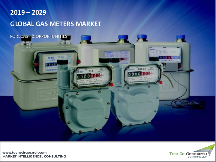 表紙：ガスメーター市場- 世界の産業規模、シェア、動向、機会、および予測：技術別、用途別、タイプ別、地域別、競合状況、2021-2031年