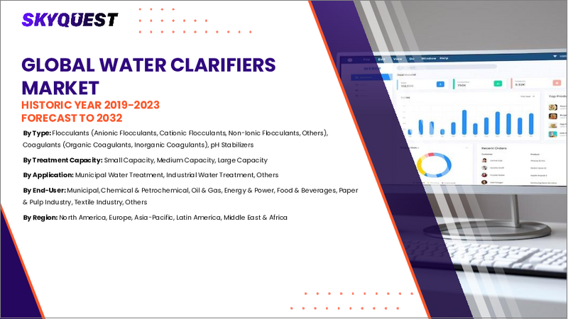 表紙：水質浄化装置市場規模、シェア、成長分析：タイプ別、用途別、最終用途別、地域別－業界予測（2026～2033年）