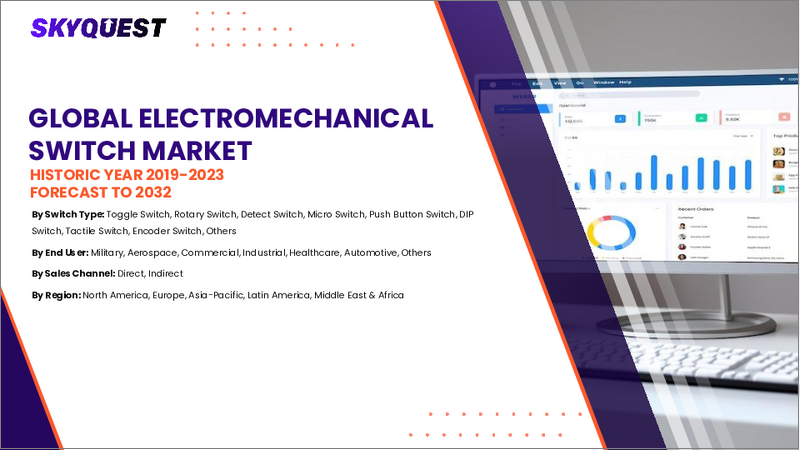 表紙：電気機械式スイッチ市場規模、シェア、および成長分析：タイプ別、用途別、地域別－業界予測2026-2033年