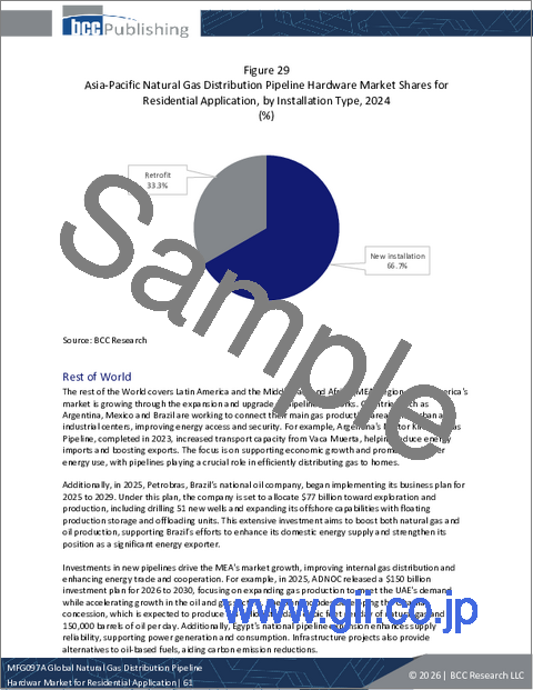 サンプル2：住宅向け天然ガス配管ハードウェアの世界市場