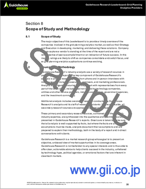 サンプル2：Guidehouse Researchリーダーボード：送電網アナリティクスプロバイダー