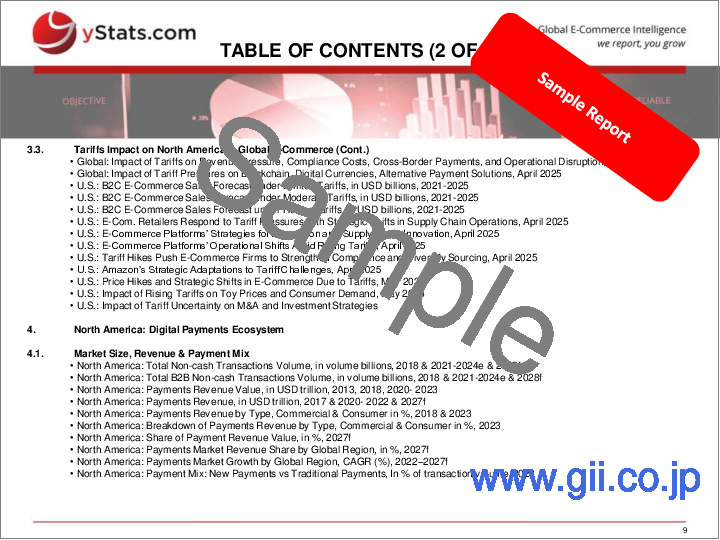 サンプル1：世界のEコマース＆決済の概要 (2026年)：第6巻 北米のB2C&B2B Eコマース・決済・AI