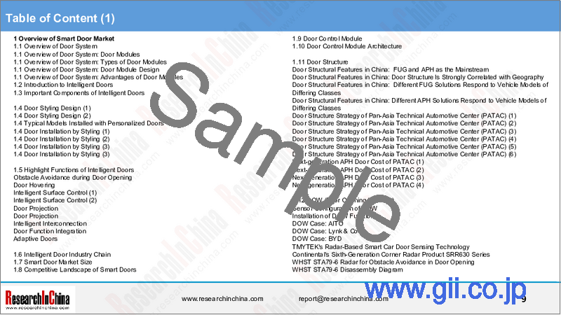 サンプル2：スマートドア・電動テールゲートの中国市場（2025年）