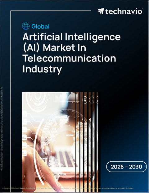 表紙：通信業界における人工知能（AI）の世界市場、2026年～2030年