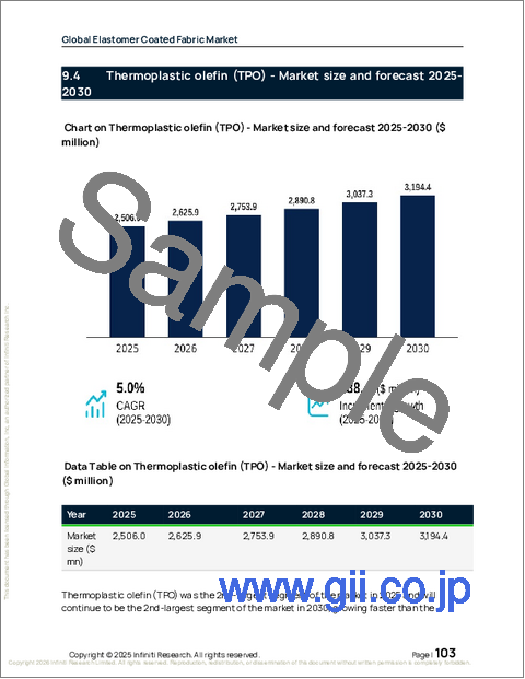 サンプル2：世界のエラストマーコーティング生地市場2026-2030年