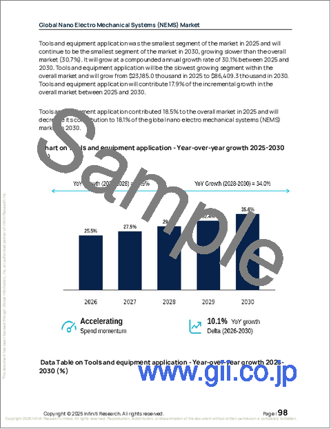 サンプル2：ナノ電気機械システム（NEMS）の世界市場、2026年～2030年