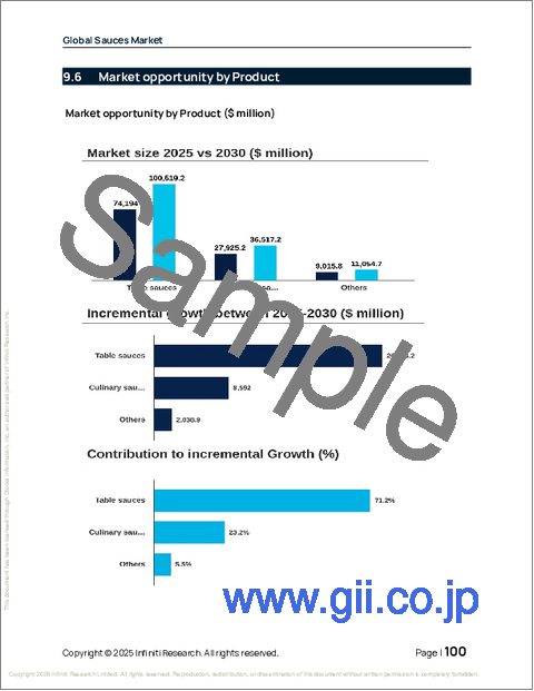 サンプル2：世界のソース市場2026-2030年