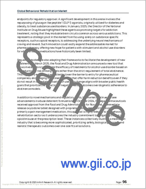 サンプル2：世界の行動リハビリテーション市場2026-2030年