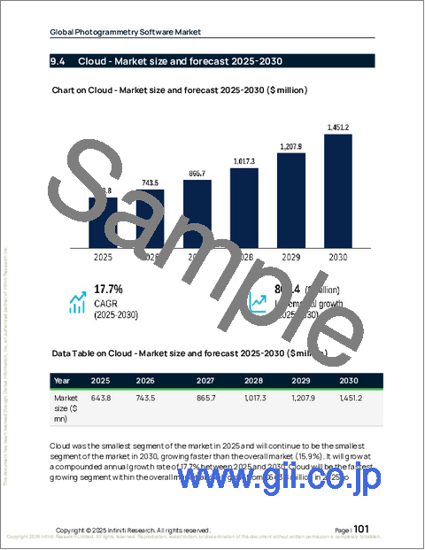 サンプル2：世界の写真測量ソフトウェア市場2026-2030年